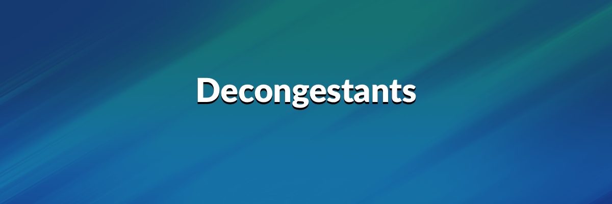 Decongestants