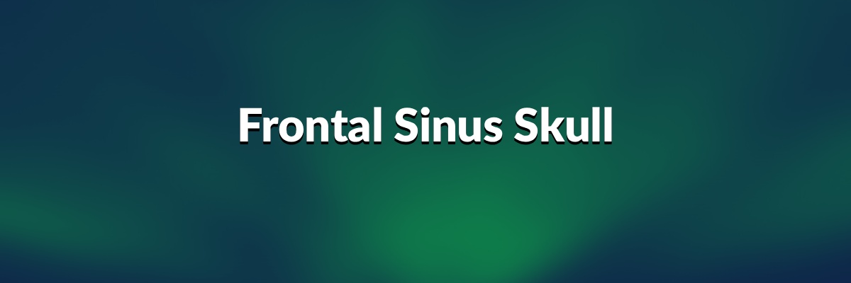 Frontal Sinus Skull
