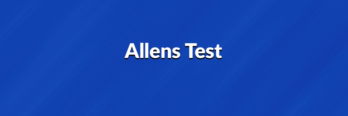 Allens Test 1